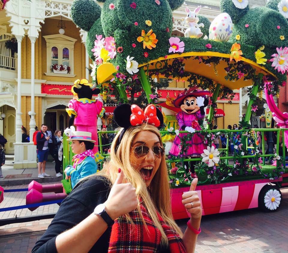 Anna at Disneyland- her heaven!